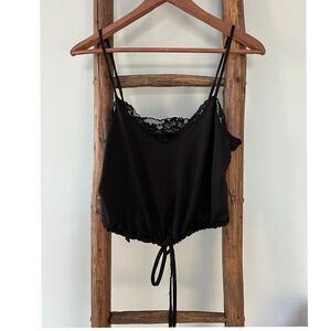 Zara Black‎ Cami crop size S